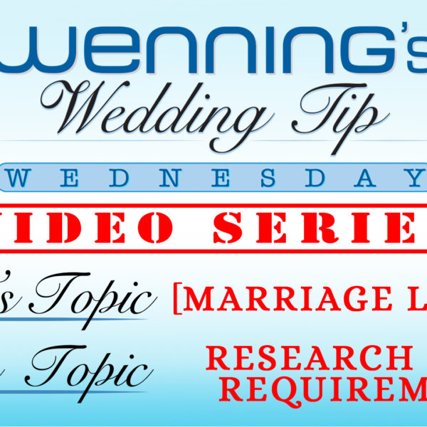 WWTW | Marriage License | Research Requirements