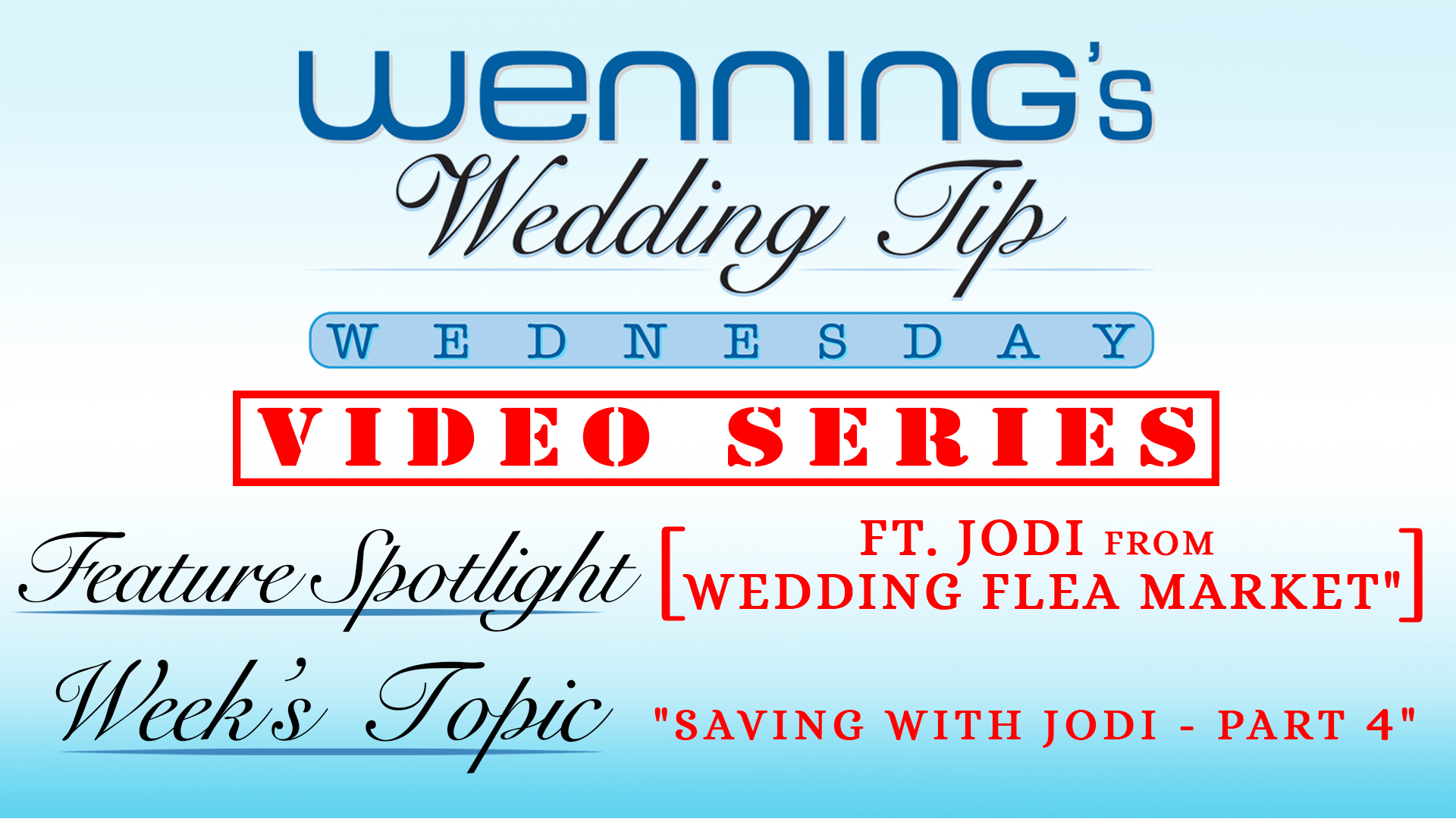Saving with Jodi | Wedding Tips